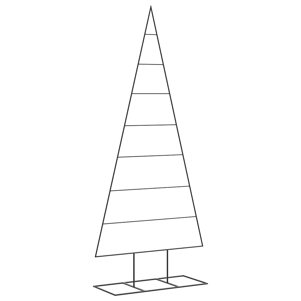 vidaXL Árbol de Navidad para decoración metal negro Multitalla