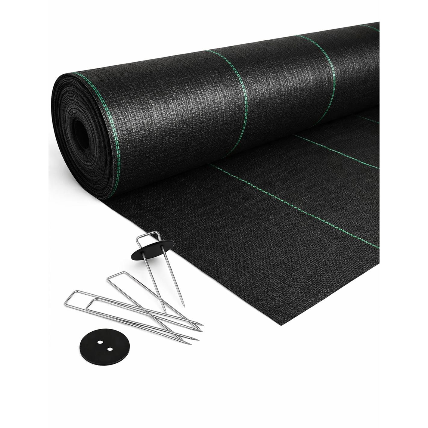 Malla Antihierbas (NEGRO) 120gr | Resistente Estabilizada UV | Malla contra las Malas Hierbas