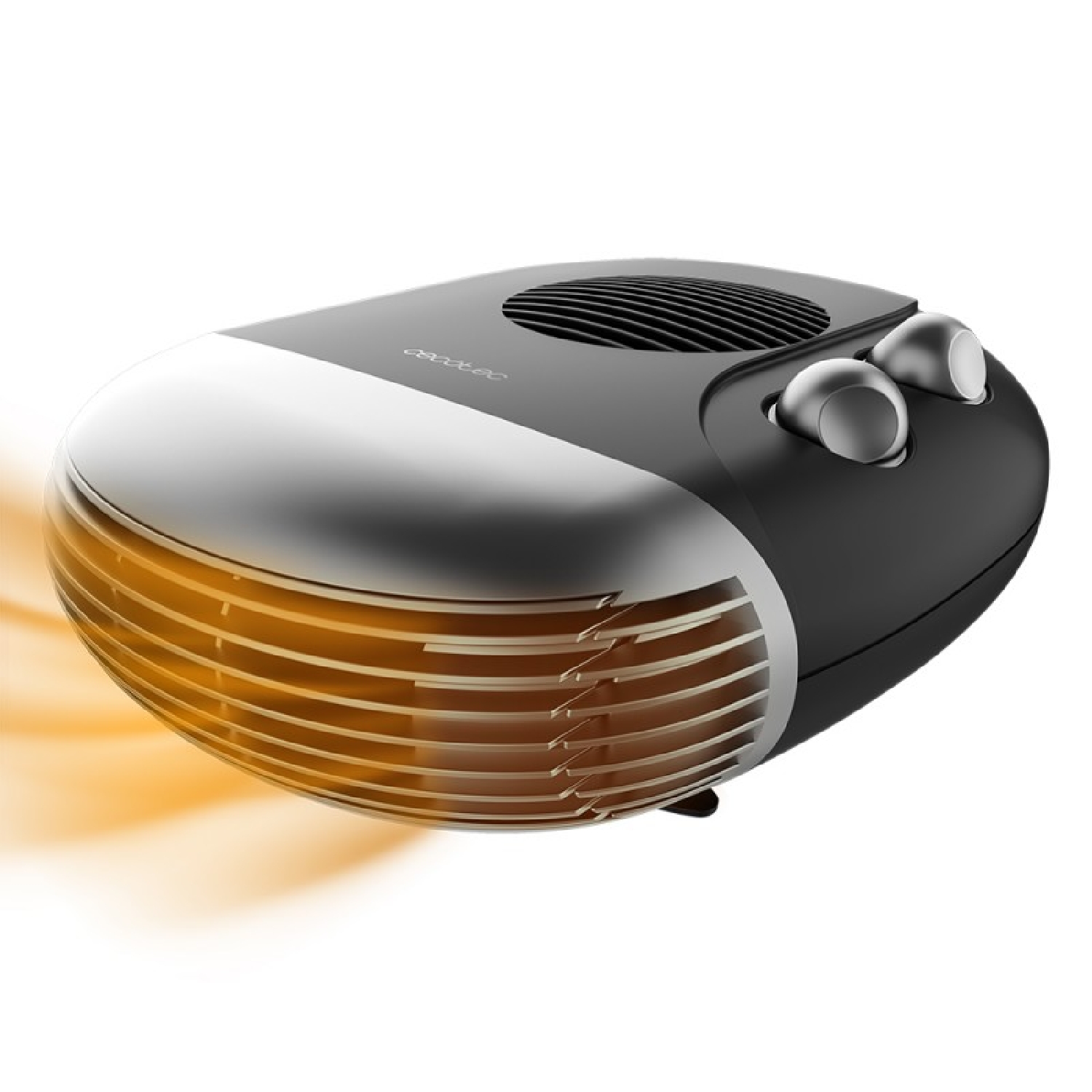Cecotec Calefactor Eléctrico Bajo Consumo ReadyWarm 2000 Max Horizon Black. Termoventilador de 2000 W, 3 Modos