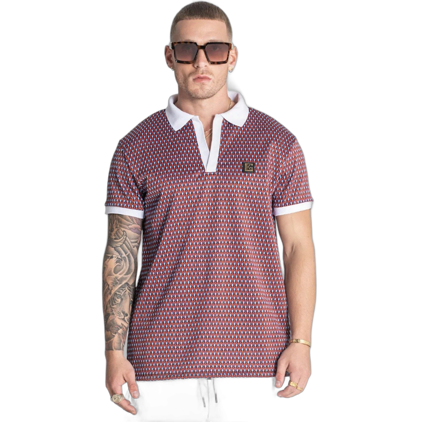 Polo Gianni Kavanagh Multiply Multicolor Hombre Moderno, Ropa casual 100% Poliéster