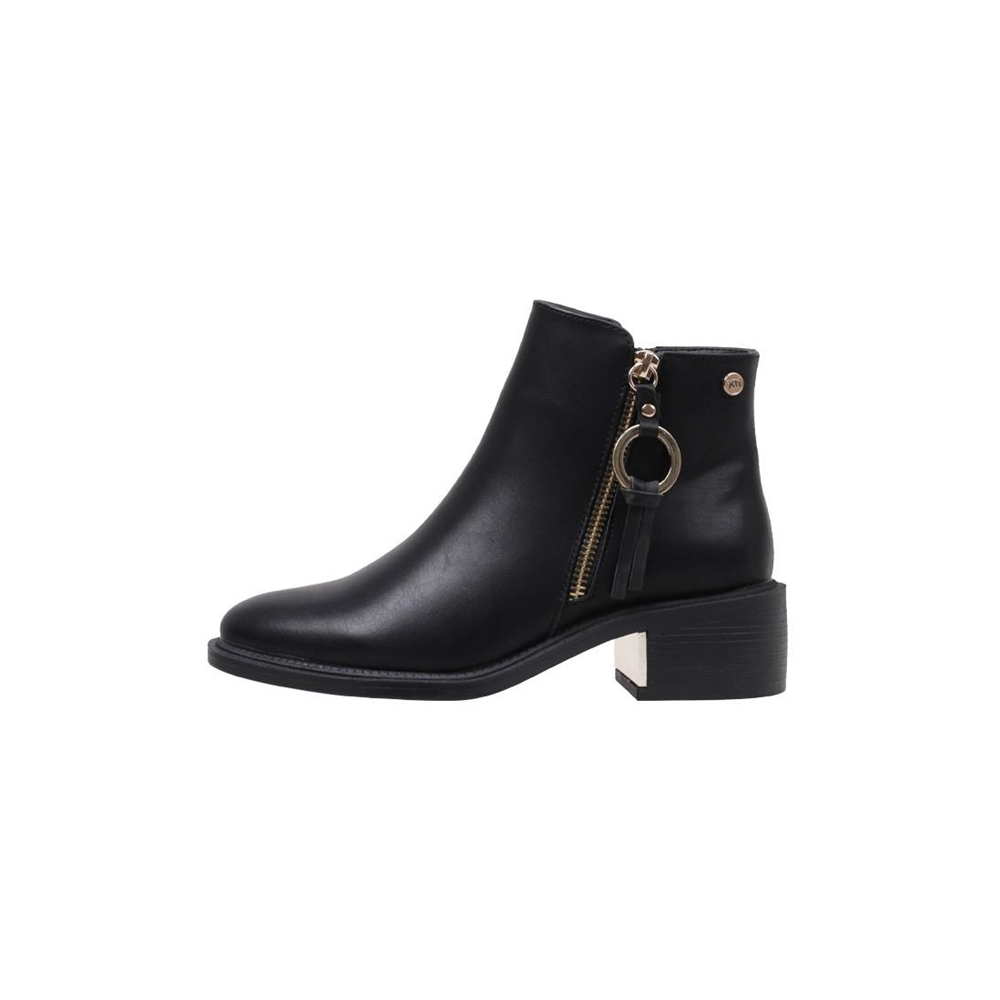 Botín Negro Mujer Xti 141941 - Tacón 4 Cm