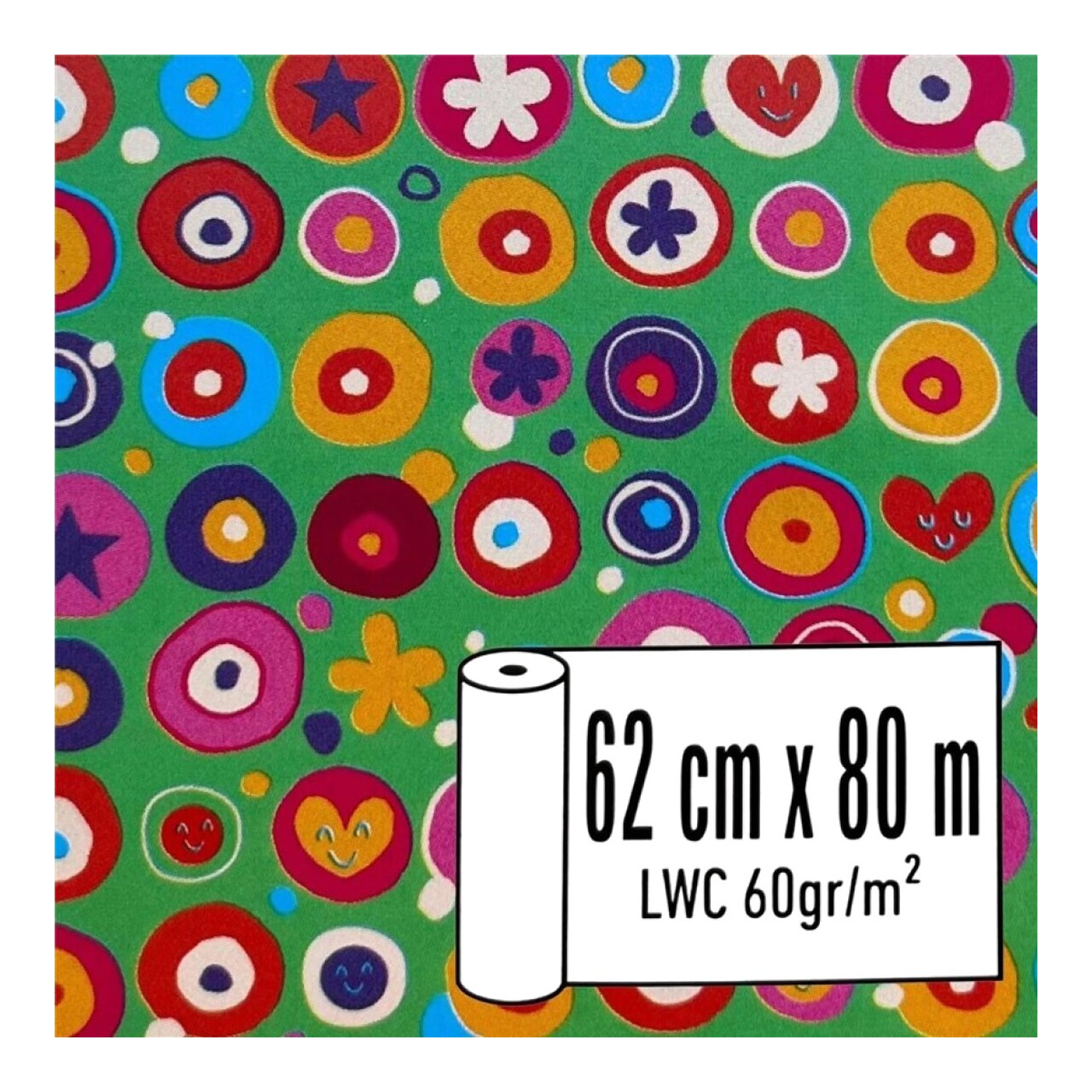 Bobina De Papel De Regalo 62X80cm 1101253 522071