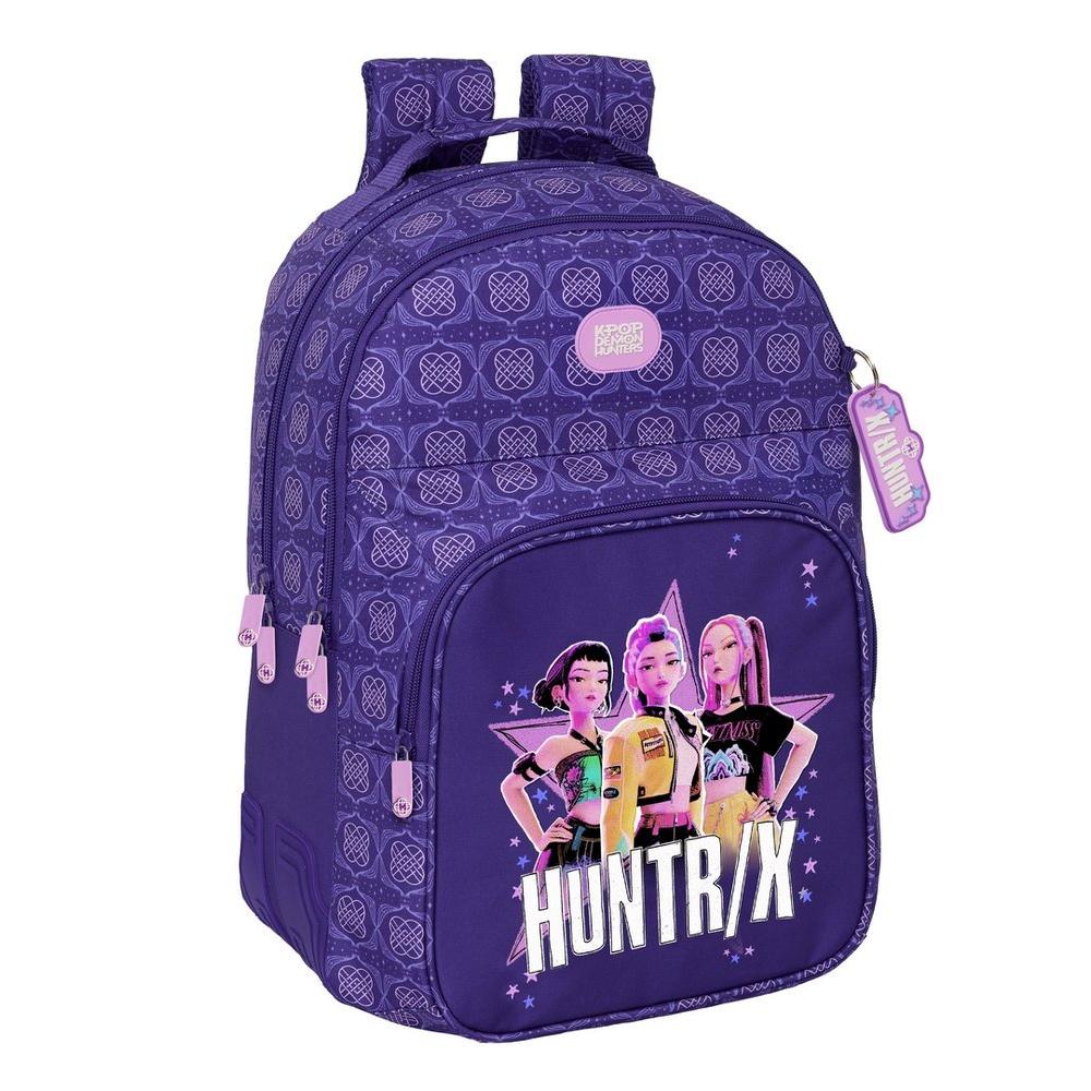 SAFTA MOCHILA DOBLE CANTONERAS ADAPT K-POP DH FIGHTERS 42X32CM K-POP DEMON HUNTERS FIGHTERS 15x32x42 Cms.