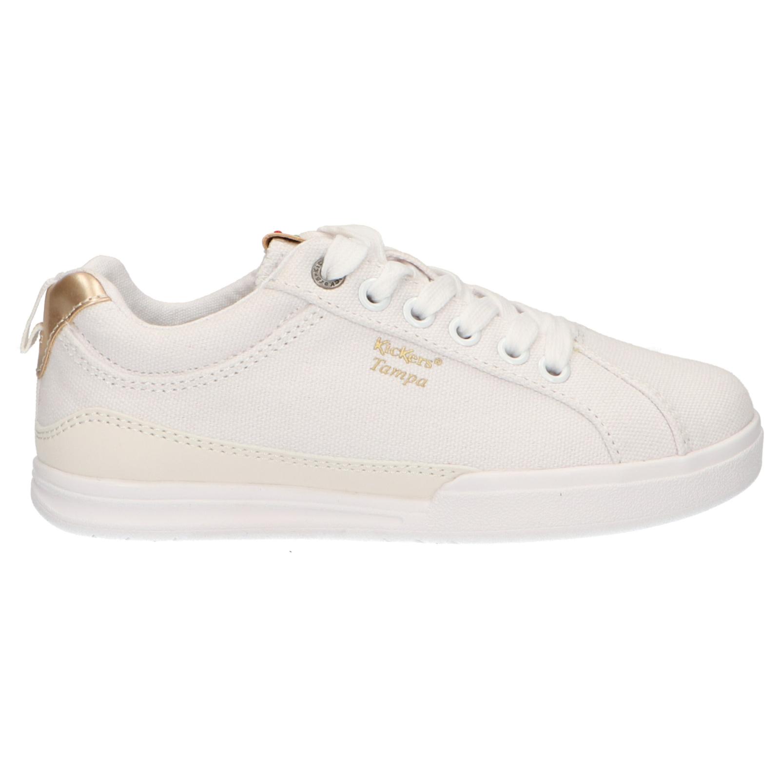 Kickers girls and boys sneakers 686090 -30 tampa cdt 34 blanc or clair