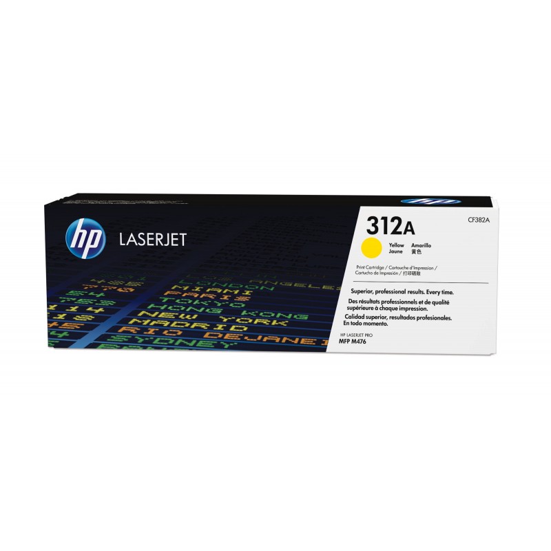HP - Cartucho de tóner 312A amarillo para LaserJet CF382A