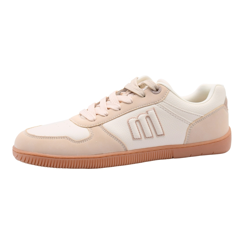 Zapatillas Deportivas Mustang Bajas Estilo Casual, Sneaker Para Mujer En Color Beige Arena