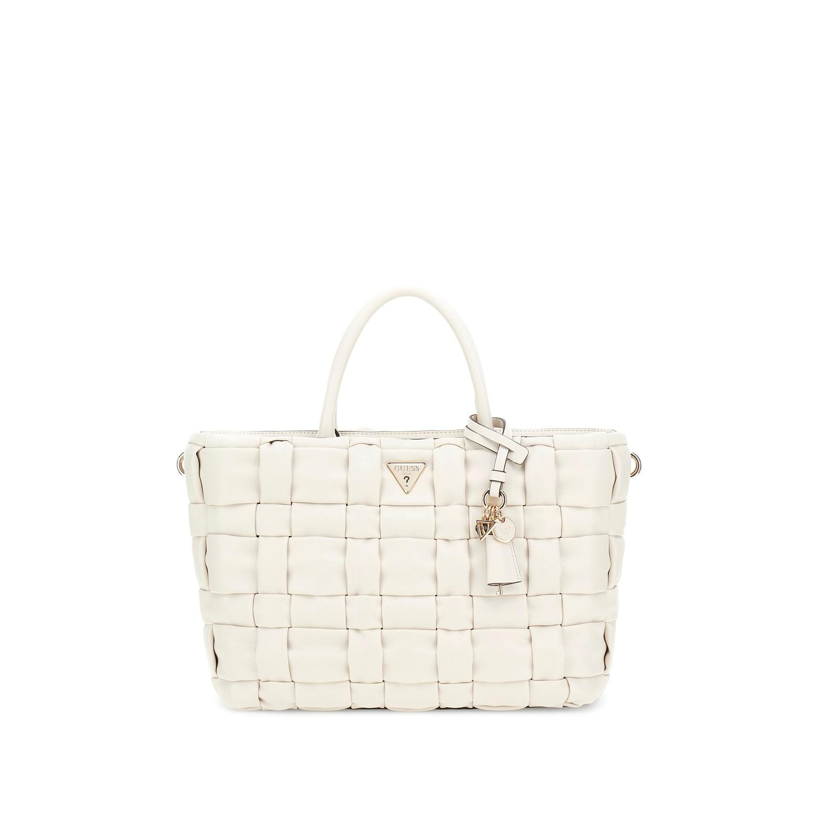Bolso Guess Marion Satchel Blanco HWWG8072060-BON