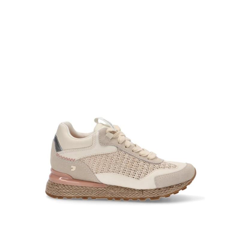 Zapatillas Casual Gioseppo - Mujer - Suela Plana - Modelo Harding - Color Natural