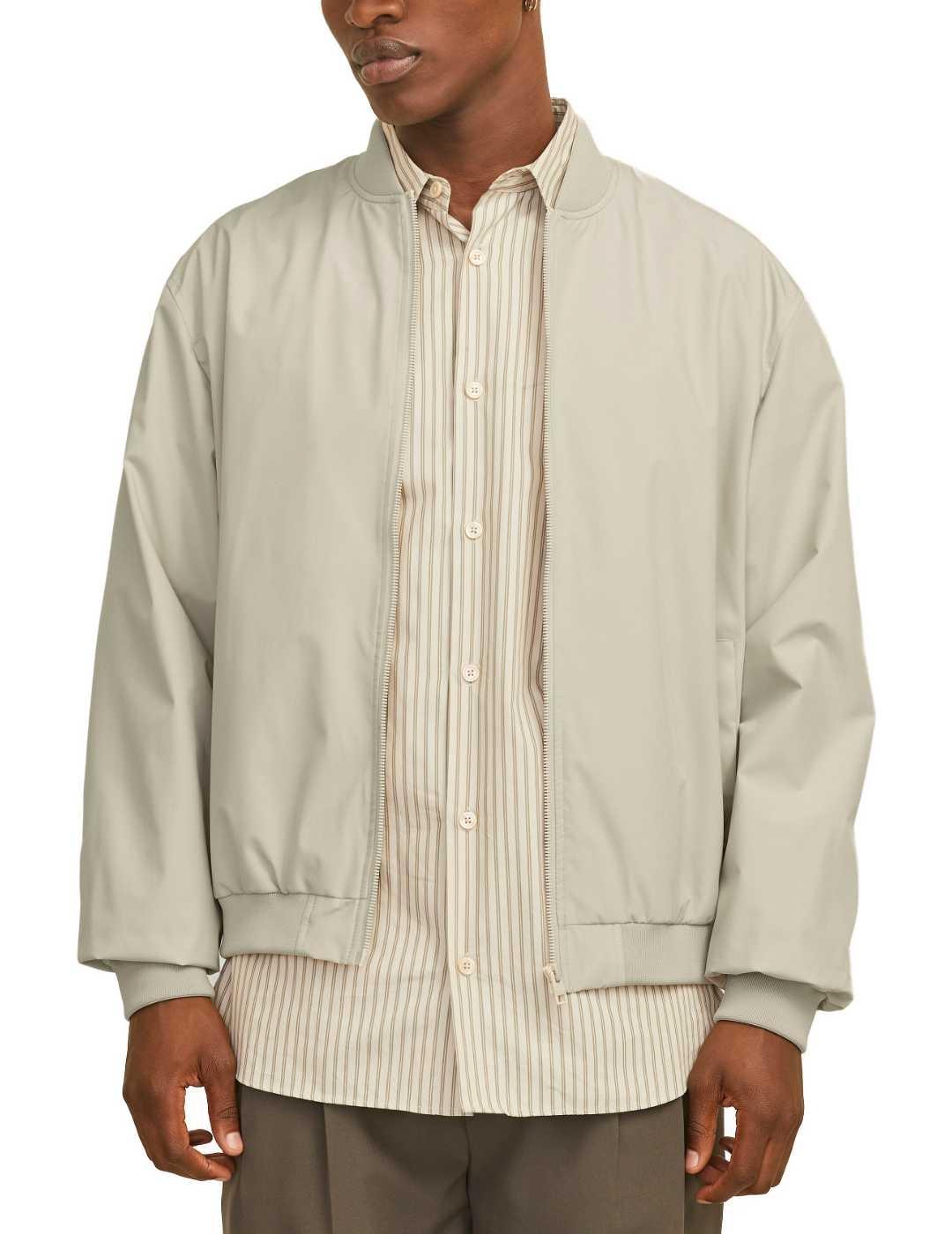 Chaqueta Jack&Jones Charge bomber beige hombre