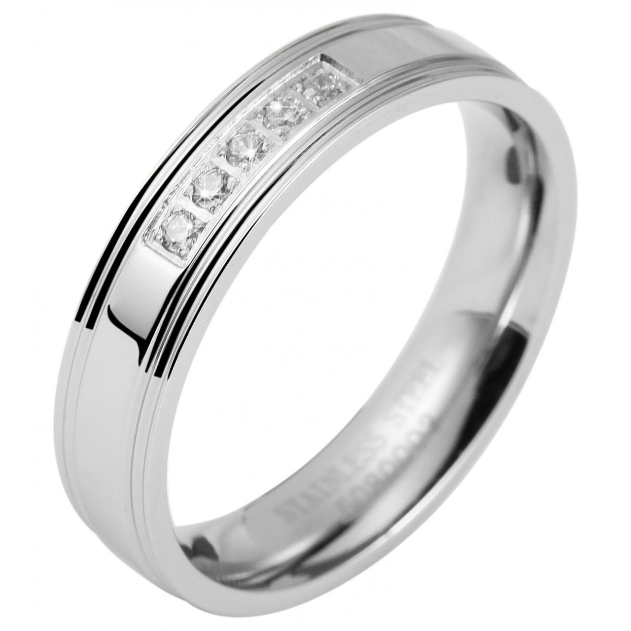 Akzent® Anillo Feminino em Aço Inoxidável - Tam.52 - 0003