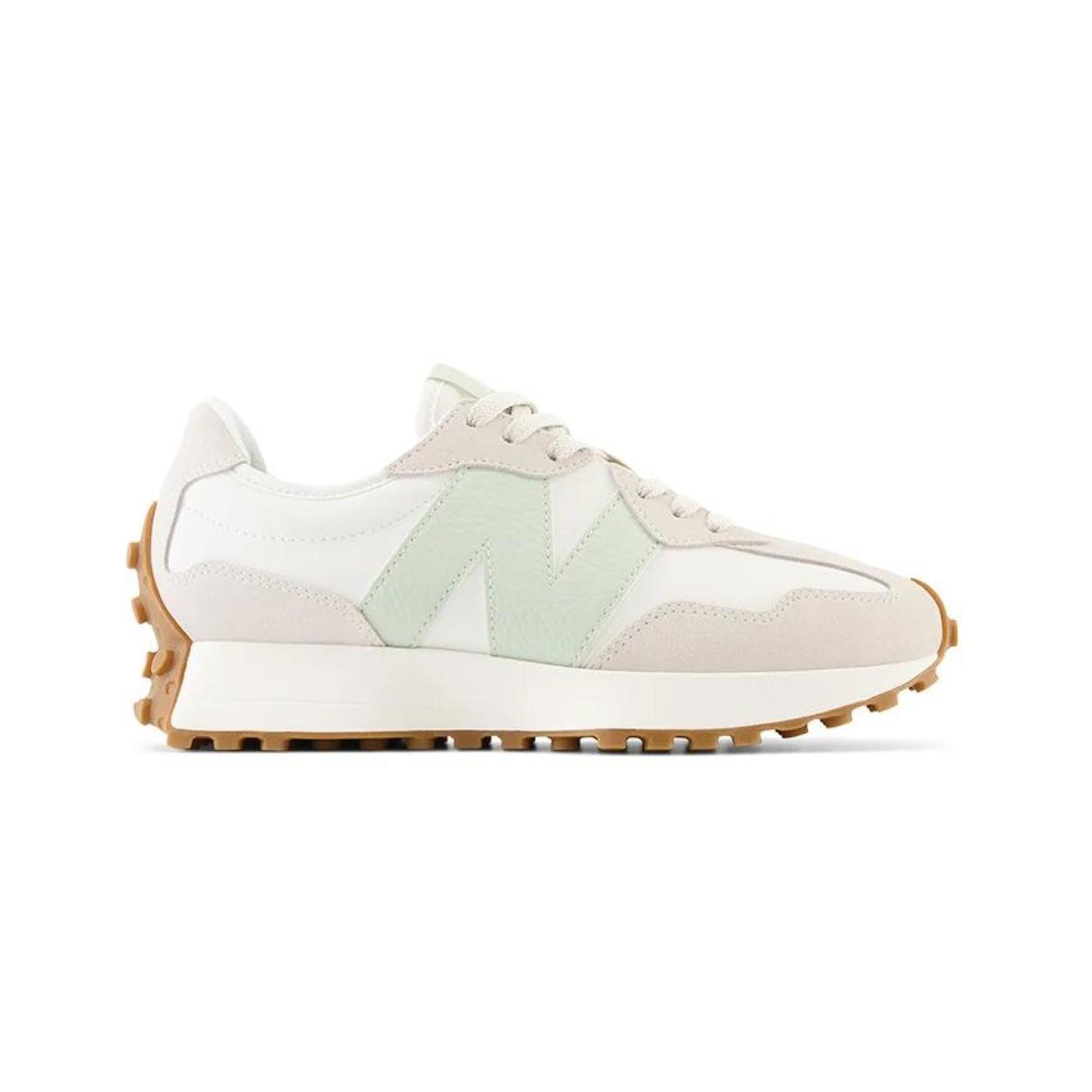 Zapatillas new balance ws327ou beige verde de mujer.