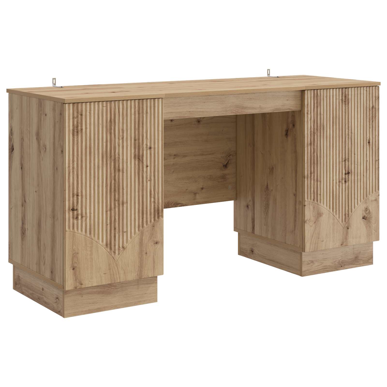 vidaXL Escritorio con estante 142,5 x 50 x 75 cm Madera de Ingeniería Multicolor