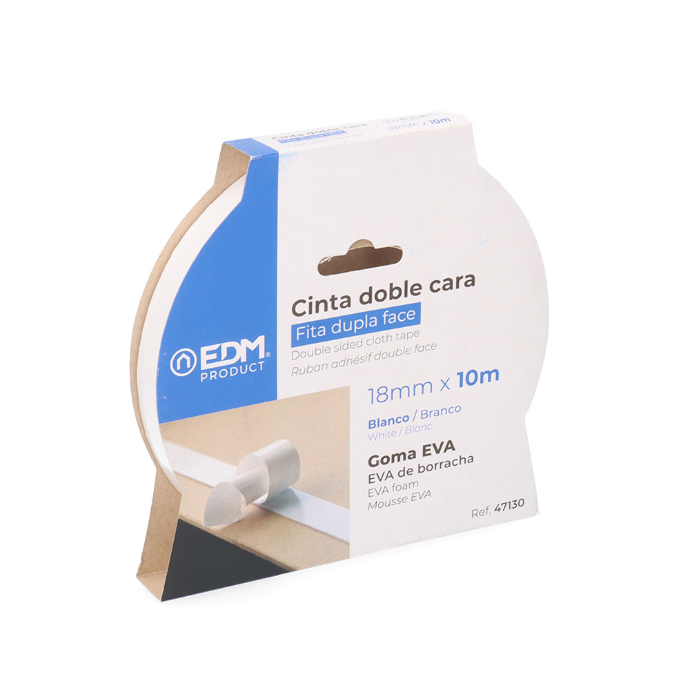 CINTA DOBLE CARA 10MX18MM EDM