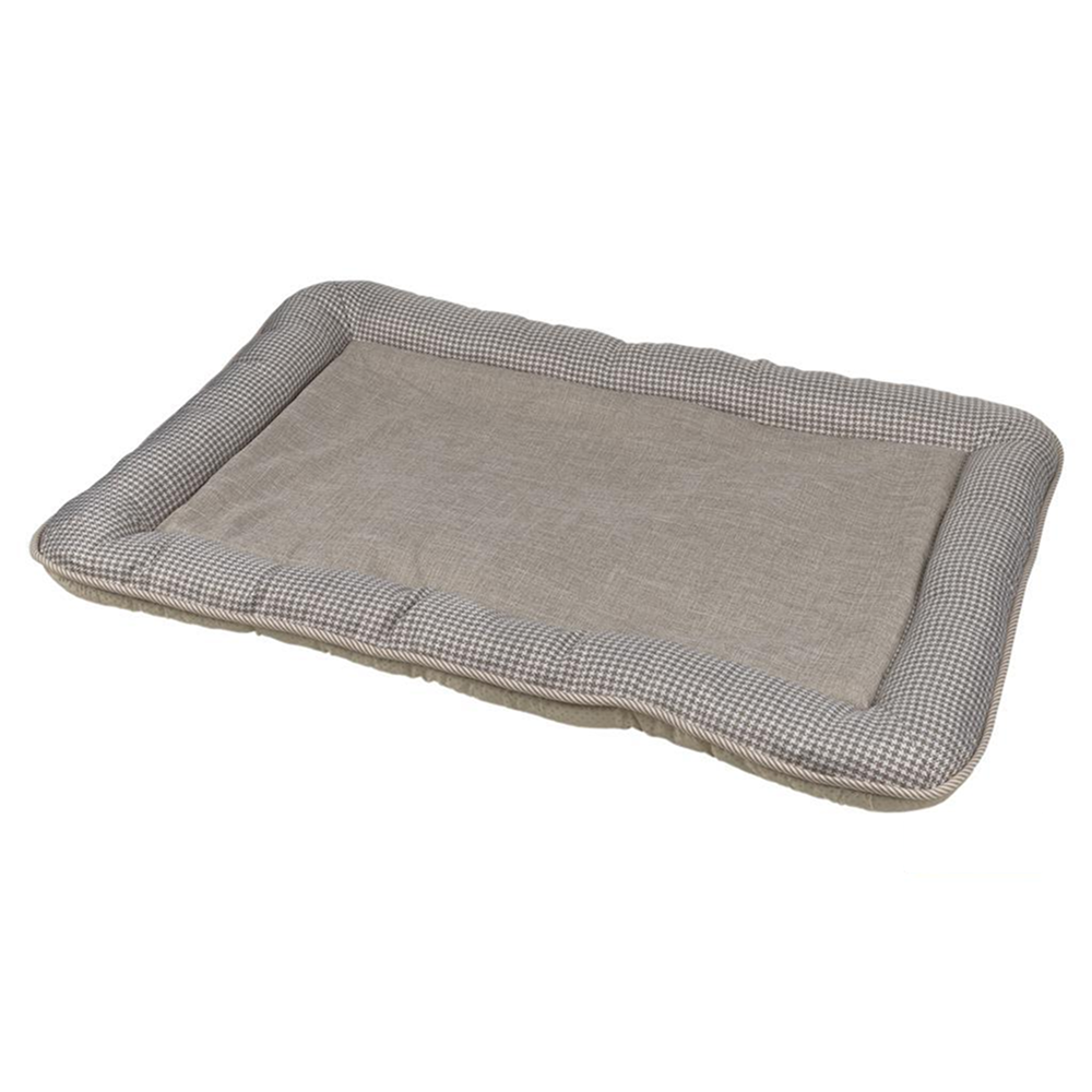 Cama Acolchada Mascotas 86x57 cm | Transpirable y Antideslizante | Beige