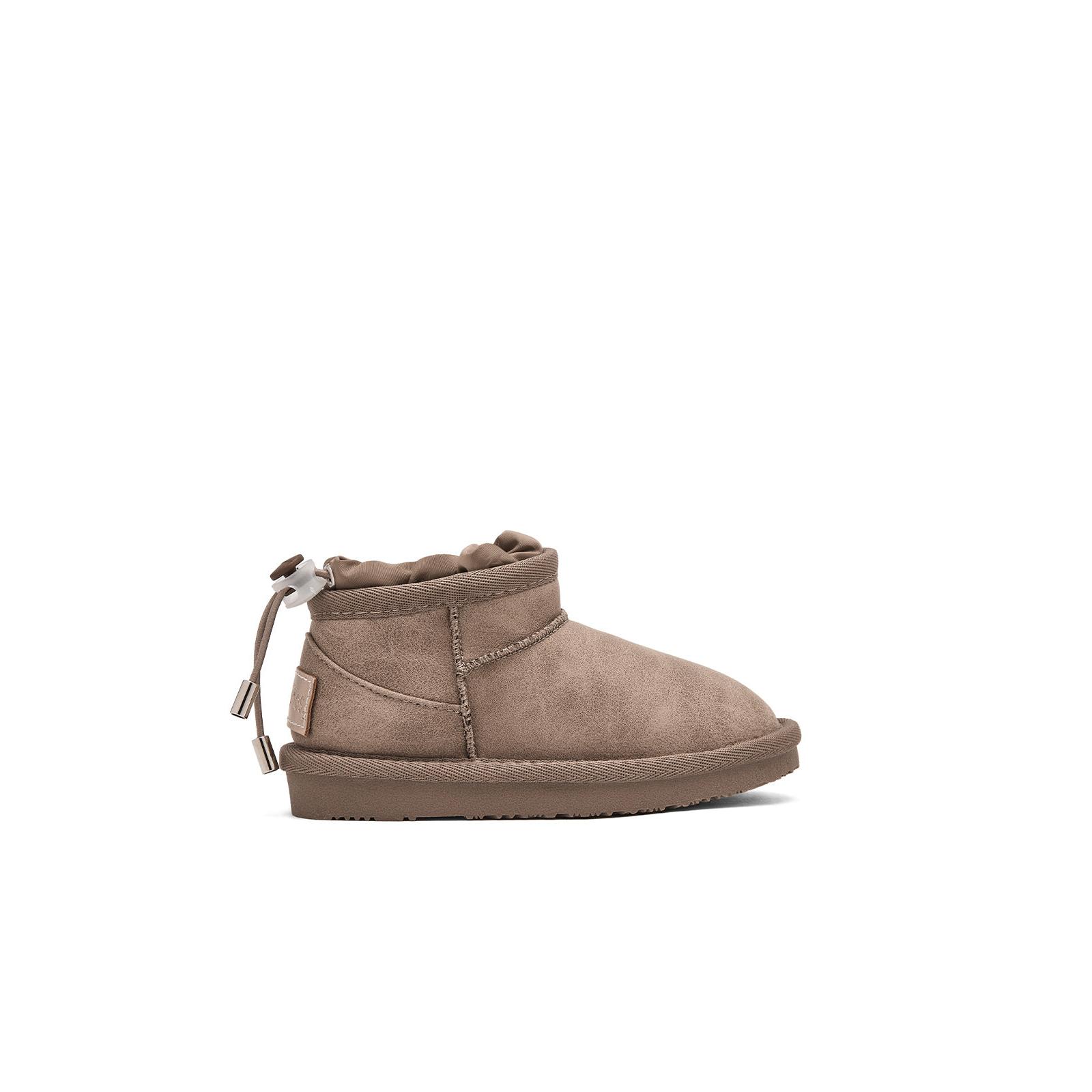 Conguitos - Botas Australianas de Niña con Cordón Ajustable en Camel para Niña