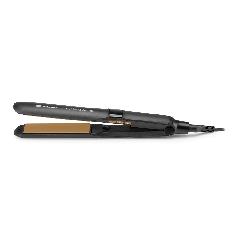 PLANCHA DE PELO PL 3510 - ORBEGOZO - ● Potencia: 58 W. ● Interruptor de encendido/apagado. ● Pantalla digital LED.