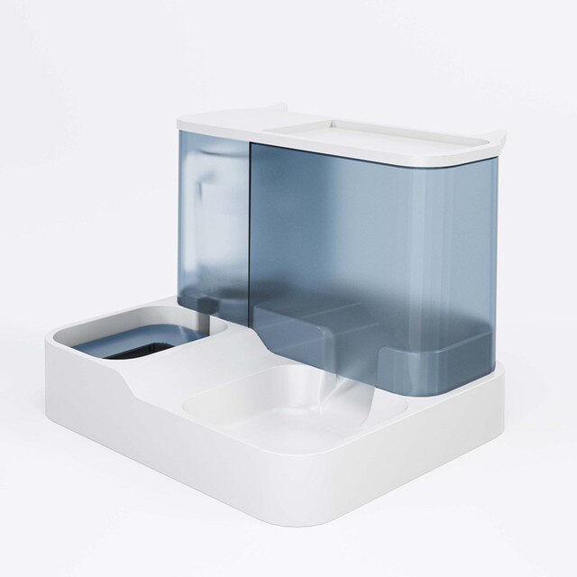Dispensador Automático De Alimentos Para Gatos Gran Capacidad Con Cuenco De Agua Para Mascotas Contenedor De Alimentos Para Perros Separación Seco Y Húmedo