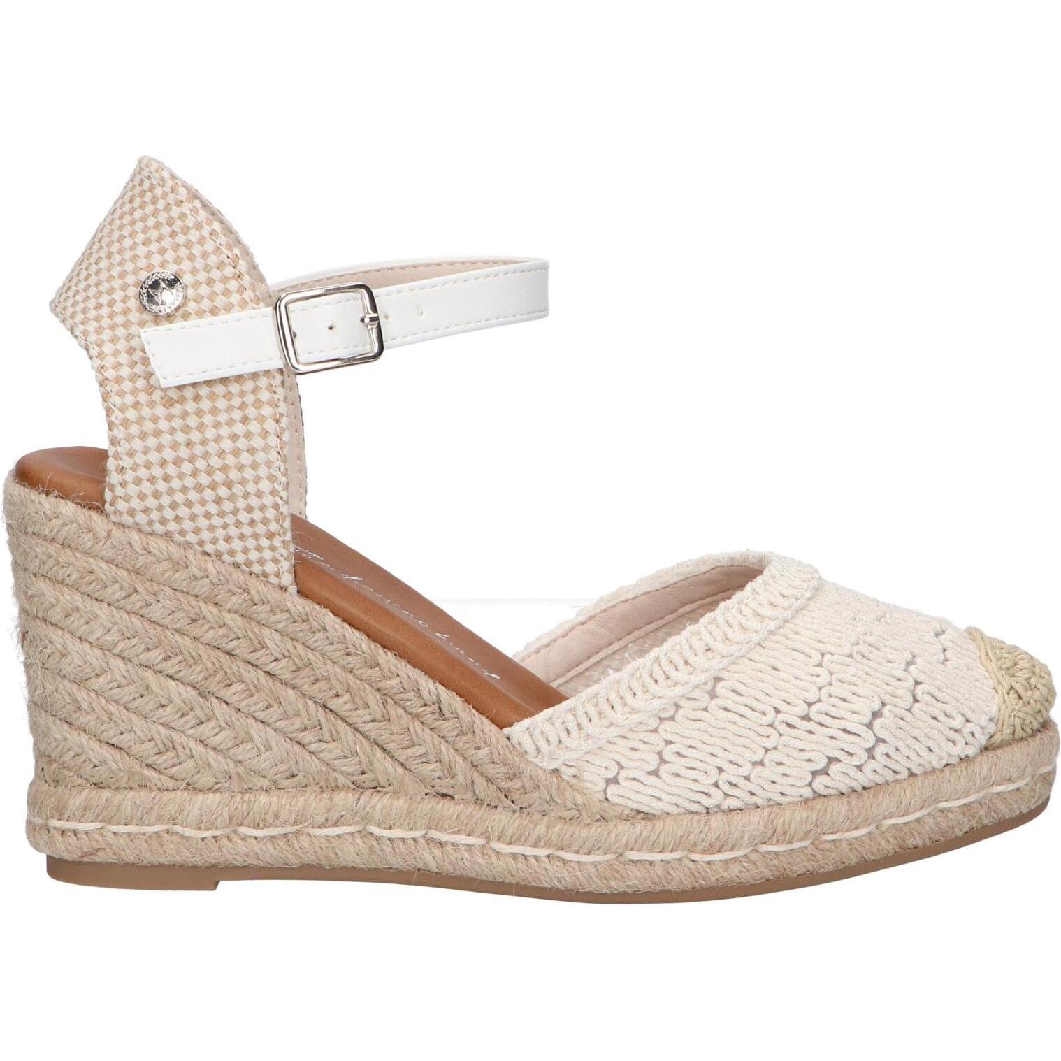 Xti women's sandals 142335   Ice textile