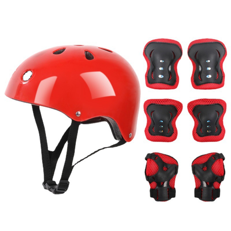 TK Niños Casco Rodilla Codo Pad Ciclismo Skate Bike Protecs