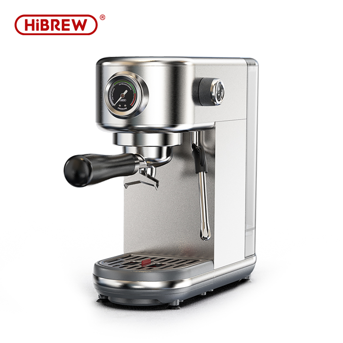 HiBREW H10B, Coffee Machine, Adjustable temperature, Temperature control technology,20 Bar high pressure extraction,Visualization pressure gauge,Pre-brew adjustment,Over Pressure Valve for Protection