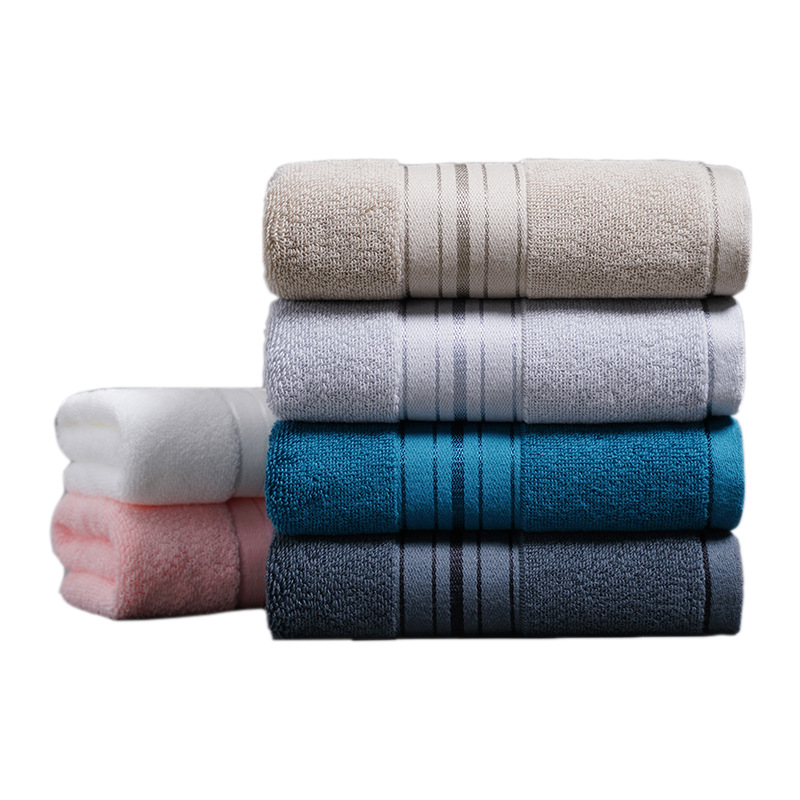 CA Toalla de algodón puro de clase A, toalla facial de algodón peinado, suave y absorbente, varios colores disponibles, logotipo bordado, toalla de gran venta
