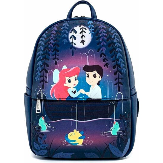 Mochilas Disney Loungefly, Mini Mochilas de Moda en Piel Sintética o Nylon, Correas Ajustables y Asa Superior, Bolsillo Frontal con Cremallera, Forro Interior a Juego, Regalo Original