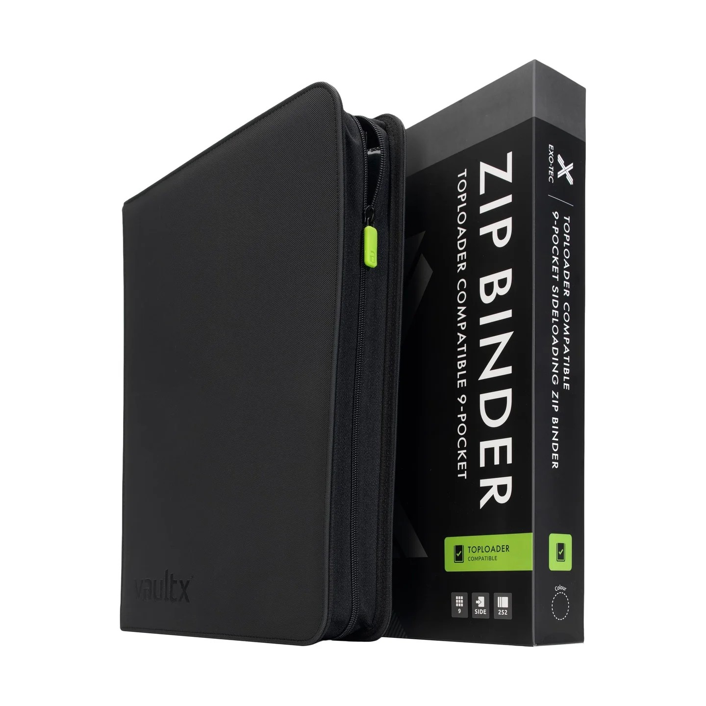 Toploader Zip Binder Exo-Tec (9-Pocket 252 cartas) Vault X
