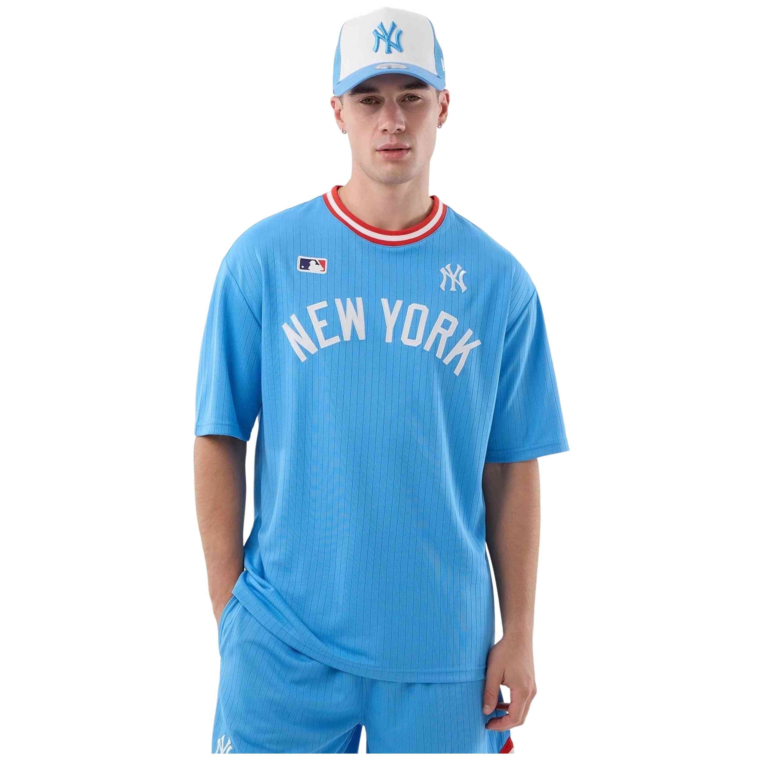 Camiseta De Manga Corta New Era modelo 60856155 para Bebe en color Azul