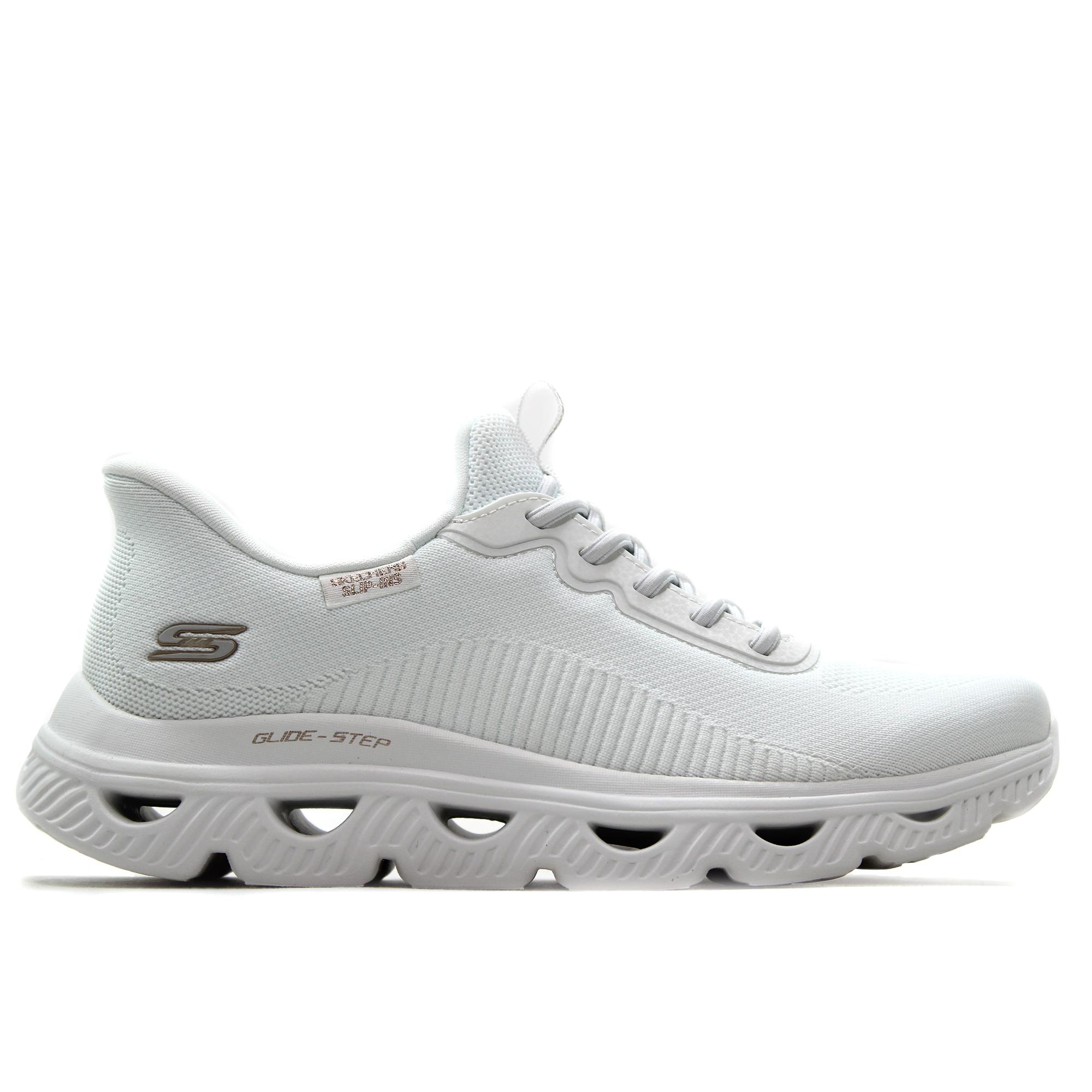 Skechers 117629 Zapatillas deportivas,cordón elástico,sneakers,suela de goma,cuña,calada,de tela,rejilla para señora