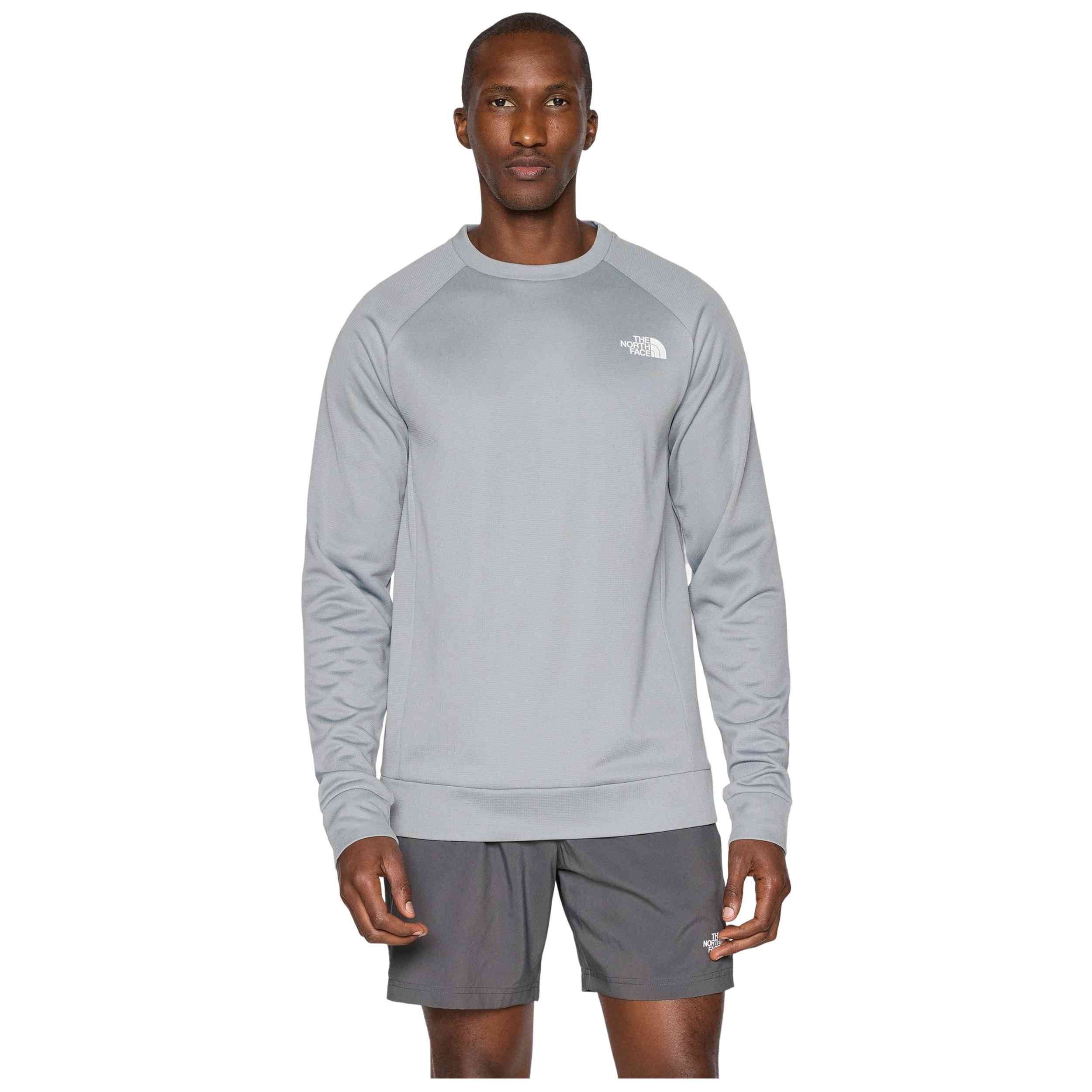 Sudadera The North Face modelo M Reaxion 2.0 Crew en color Gris