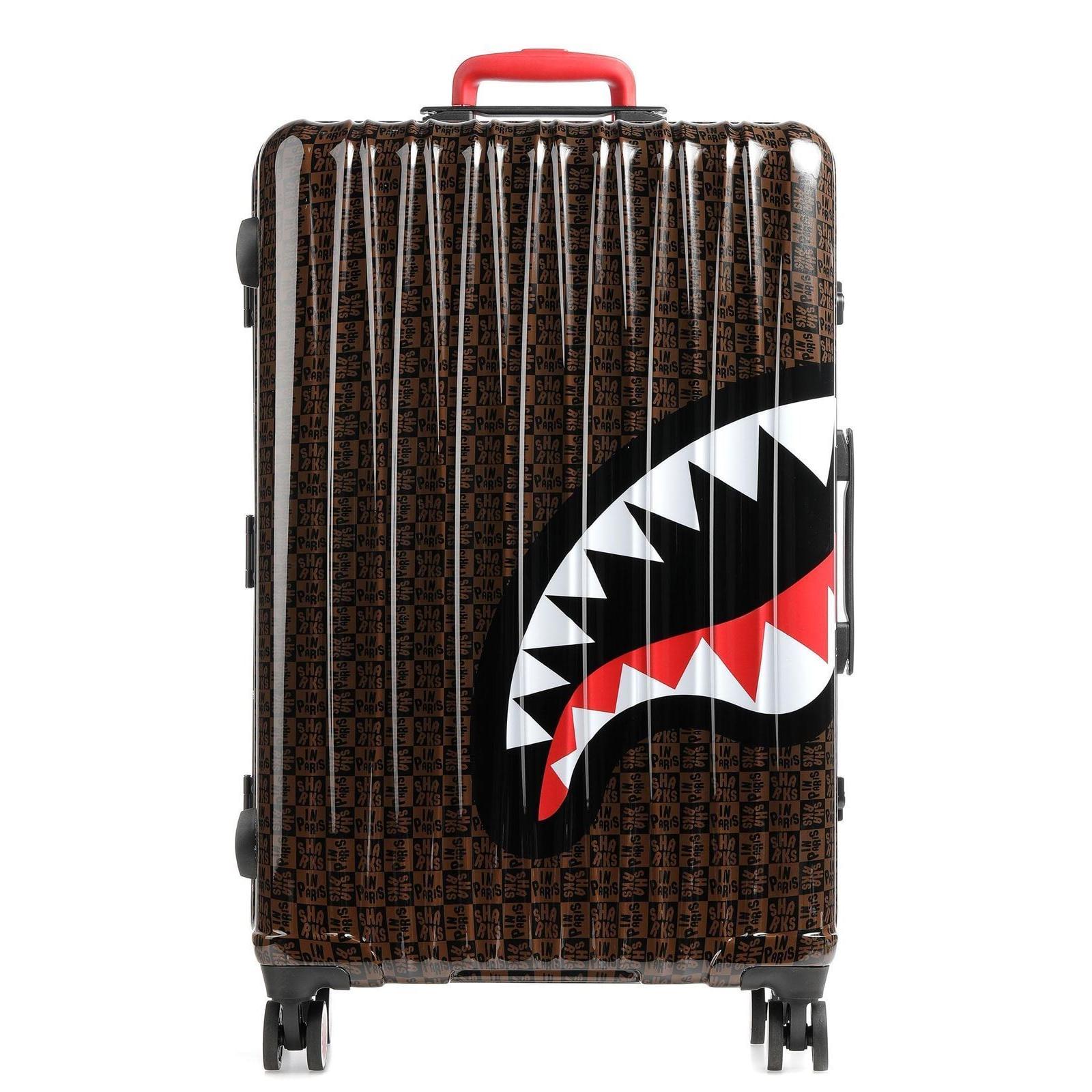 Maleta Sprayground 910CL181NSZ Sharks in Paris check large luggage