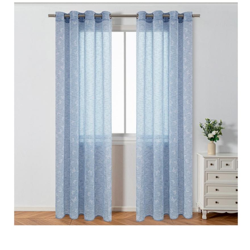 PLUSHOME Cortina Visollo Cocina Salon Dormitorio para Ventana con medidad 140 * 260 para hogar Cocina Decoracion.