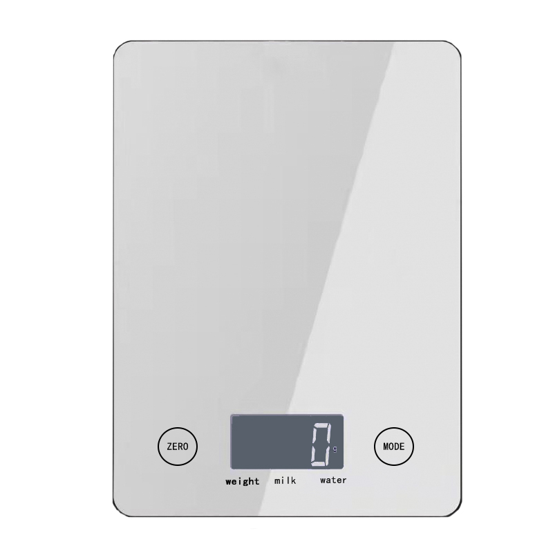 Peso para Cocina, Báscula Digital de Cocina con Pantalla LCD, Peso Eléctrica para Comida, Balanza Cristal Templado Hornear, Alimentos, Reposteleria, etc 5 kg