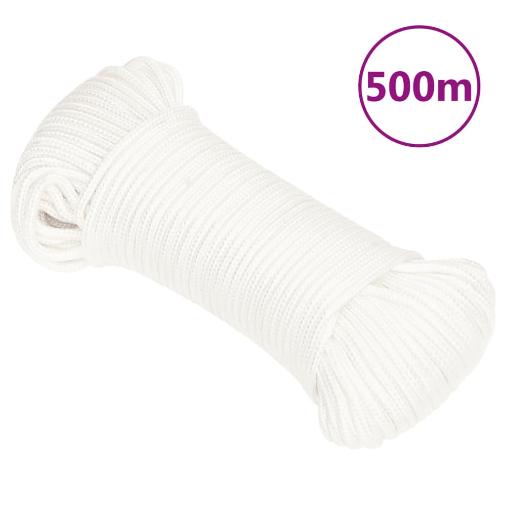 vidaXL Cuerda de barco polipropileno 5 mm 500 m cuerda Color Blanco y azul,  Amarillo,  Azul y mas