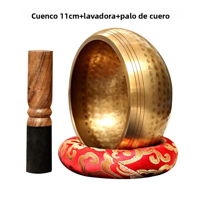 TK Bol De Sonido Budista De Bronce Hecho a Mano En Nepal Para Yoga Meditación Canto Terapia Musical Instrumento De Música Tradicional