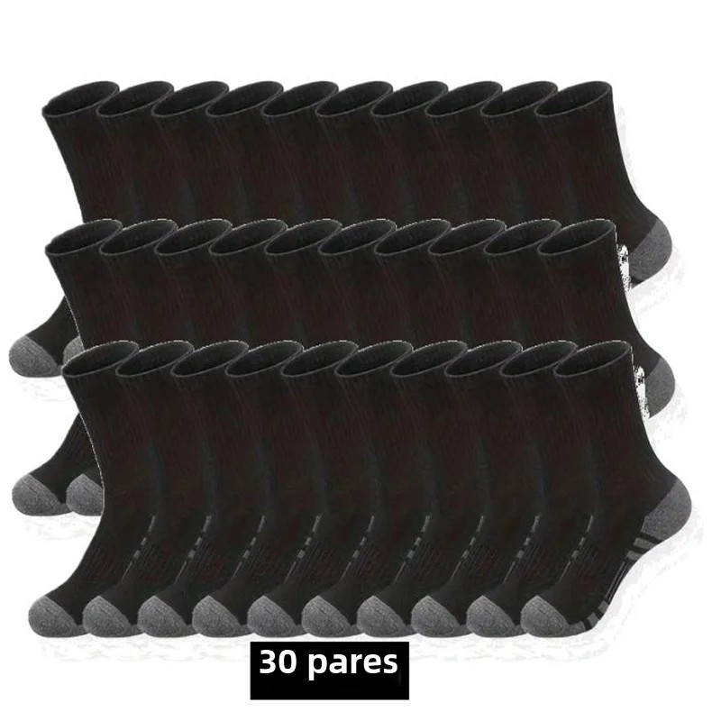 OmHom Calcetines Clásicos Para Hombre Anti-derrapantes Transpirables Deportivos Para Correr Y Baloncesto Pack De 10/20/30 Pares
