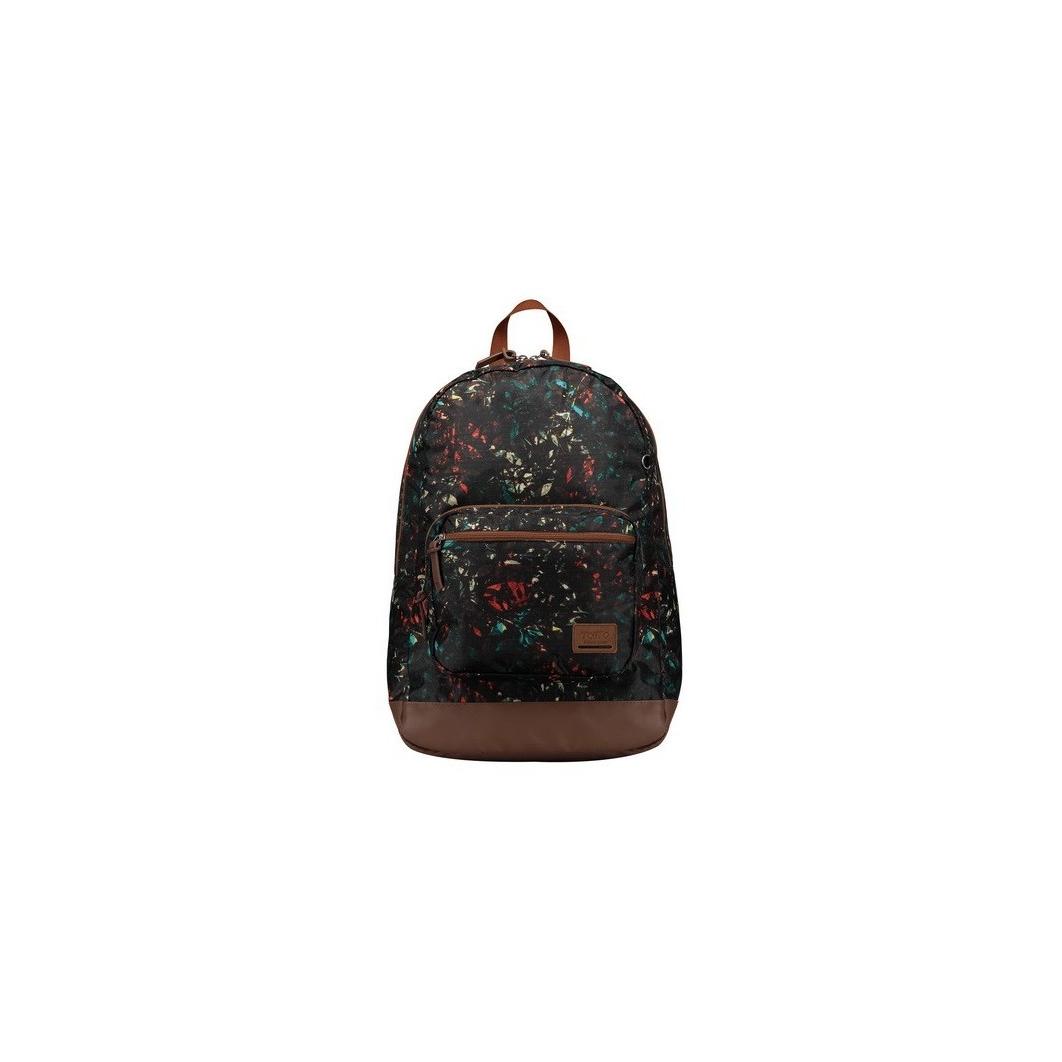 Mochila Juvenil Totto Tocax 30x44x15,5 cm con Compartimento para Portátil, Incluye Estuche y MP3