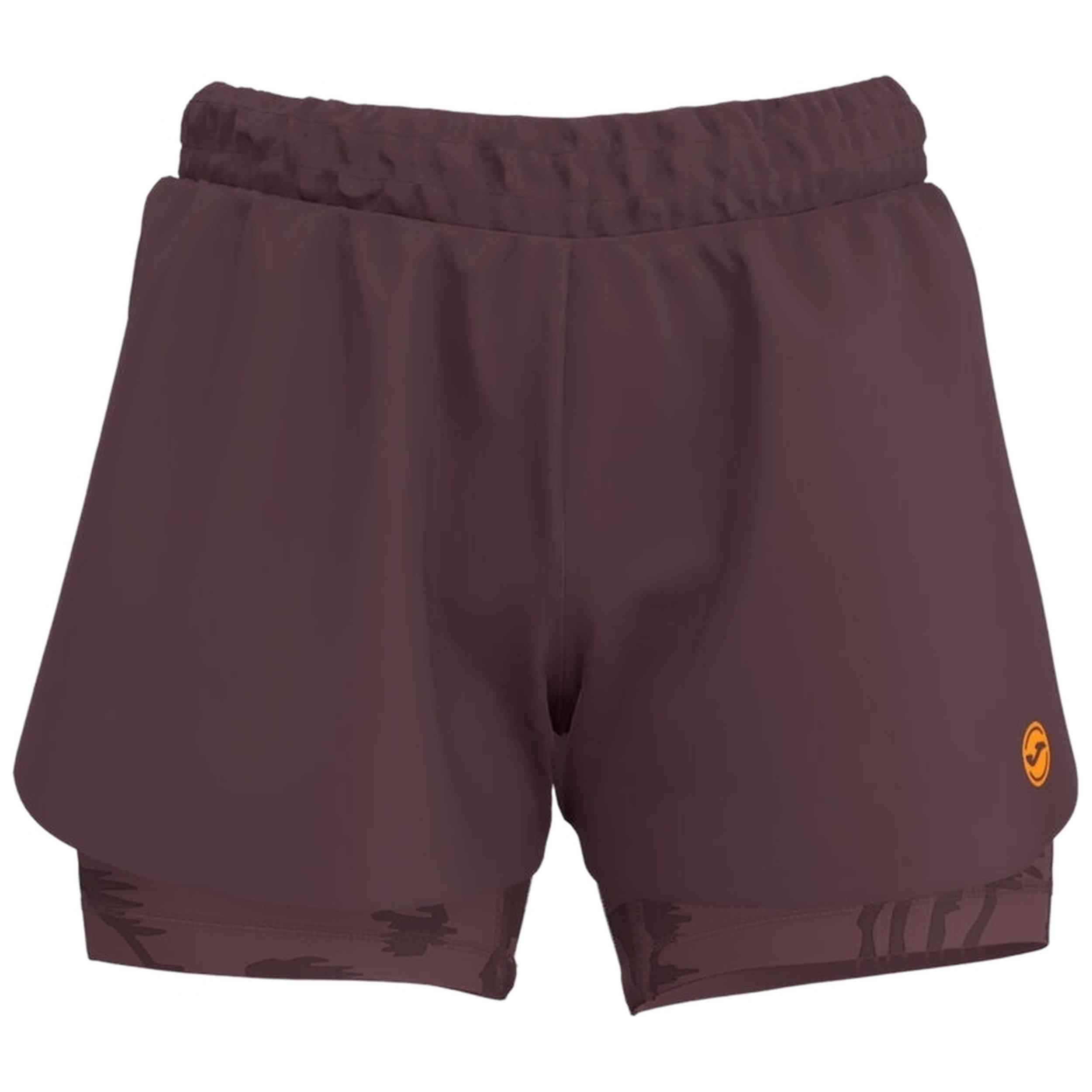 Short Joma modelo Short Indoor Gym Marrón Naranja en color Marrón