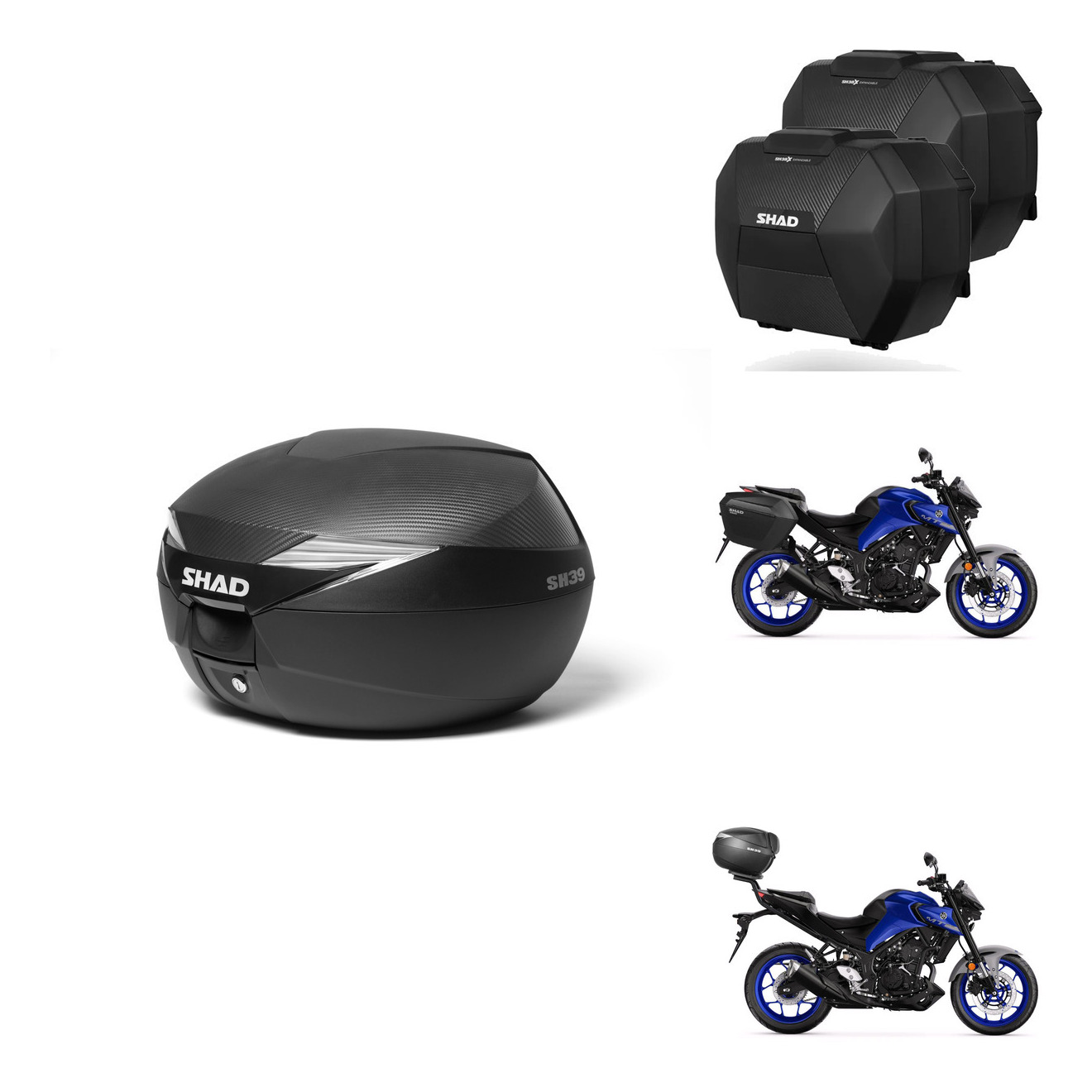 Maletas Sh38x Carbon + Herraje Baul + He KIT-577186