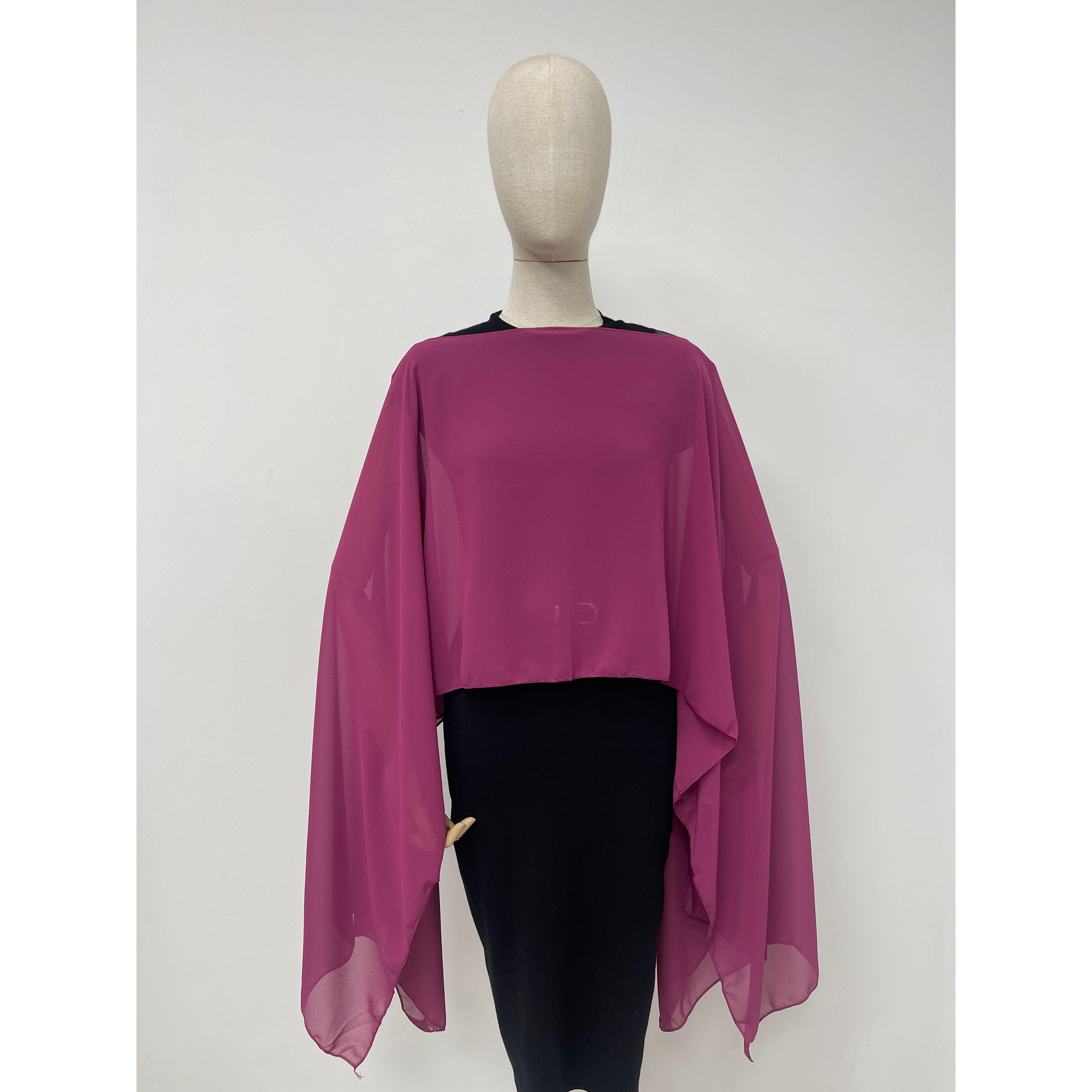 capa buganvilla de gasa para fiesta mide 200cm de largo y 90cm de ancho