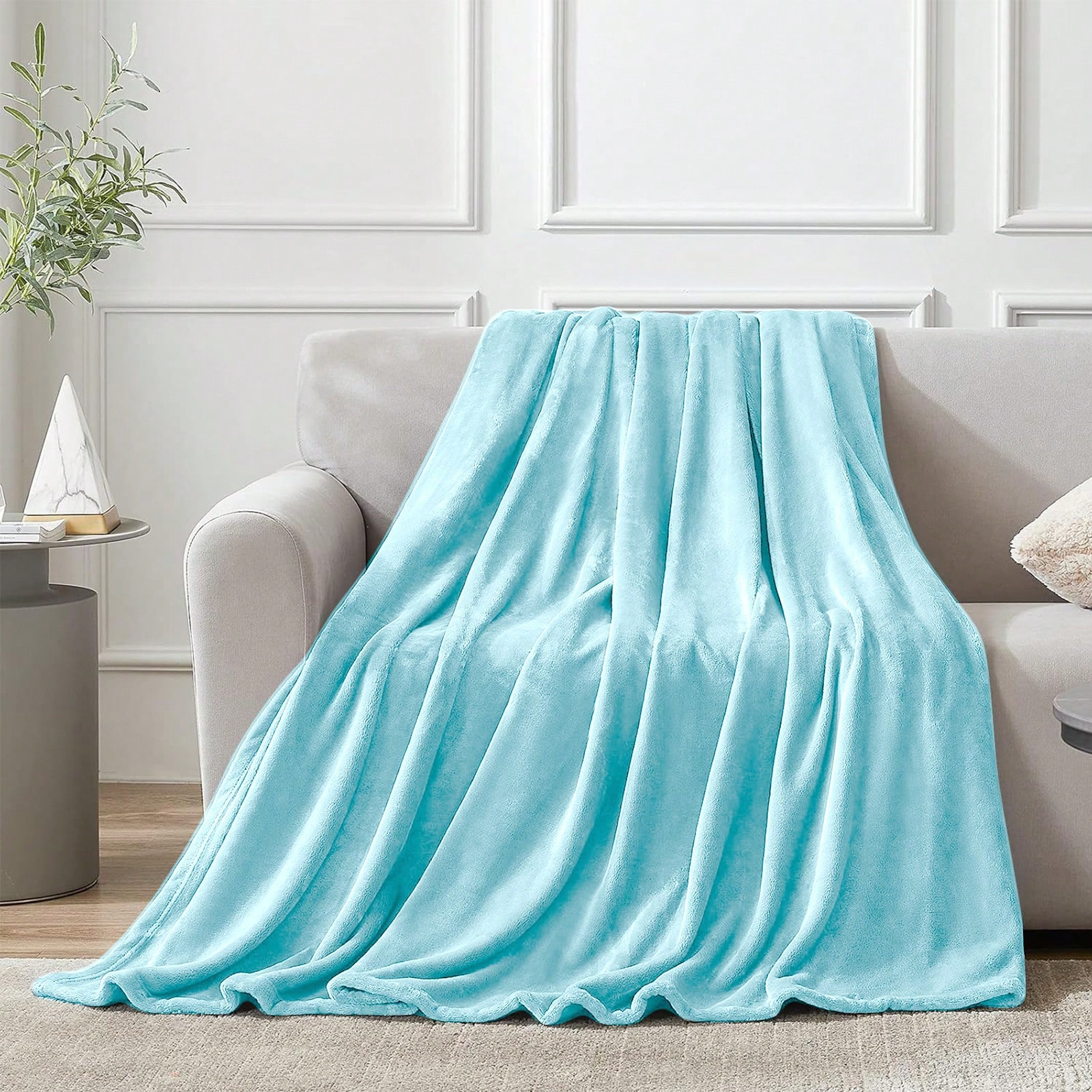 TK Manta Sedalina Microfibra Suave para Sofá y Cama, Super Caliente para Adultos y Niños, Sin Arrugas, con 3 tipos de medias 130x160/160x220/220x240cm y diferentes colores, ideal para inverno