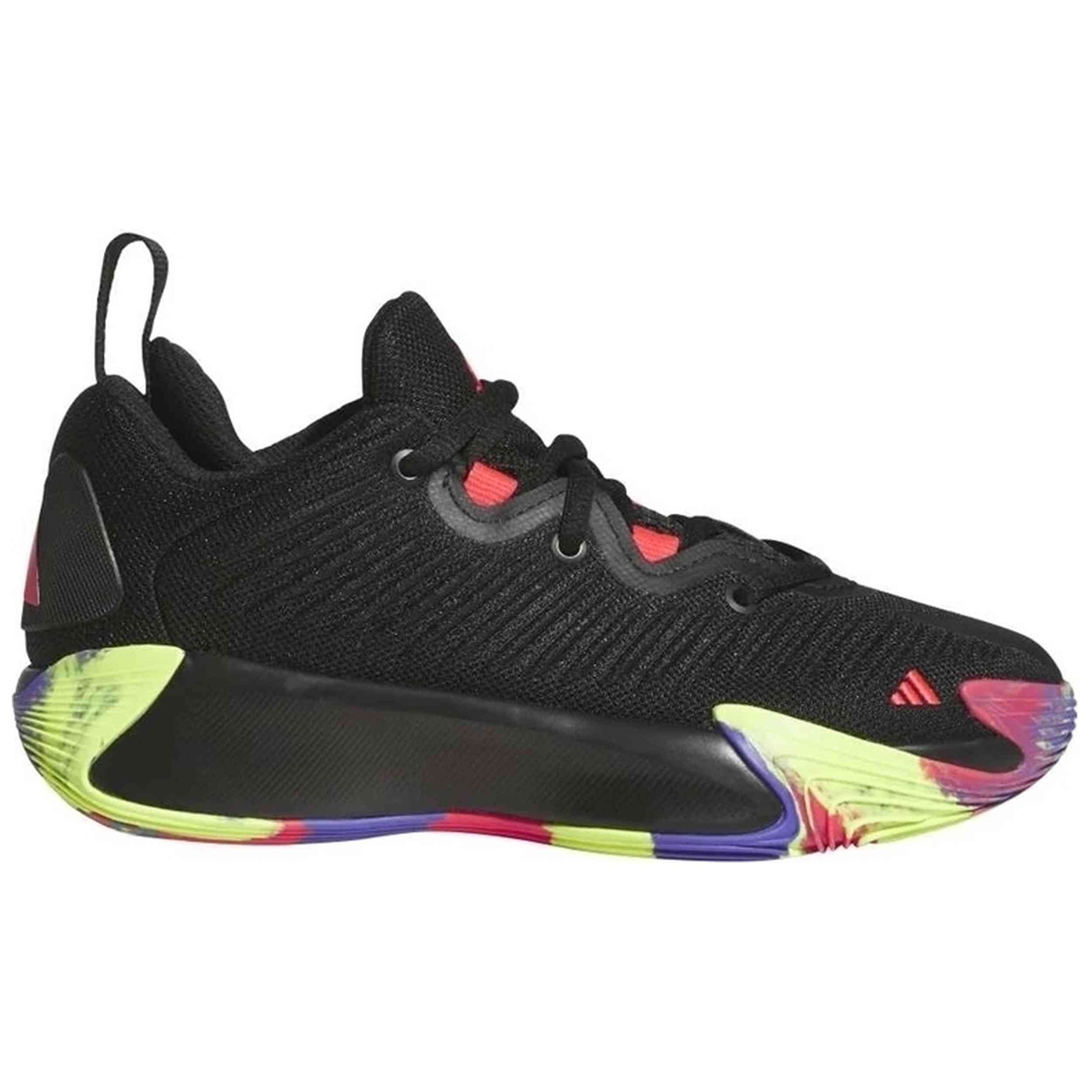 Zapatillas De Baloncesto Adidas modelo Initiation Junior "Core Black-Lucid Red-Solar Purple" para hombre y mujer en color Negro