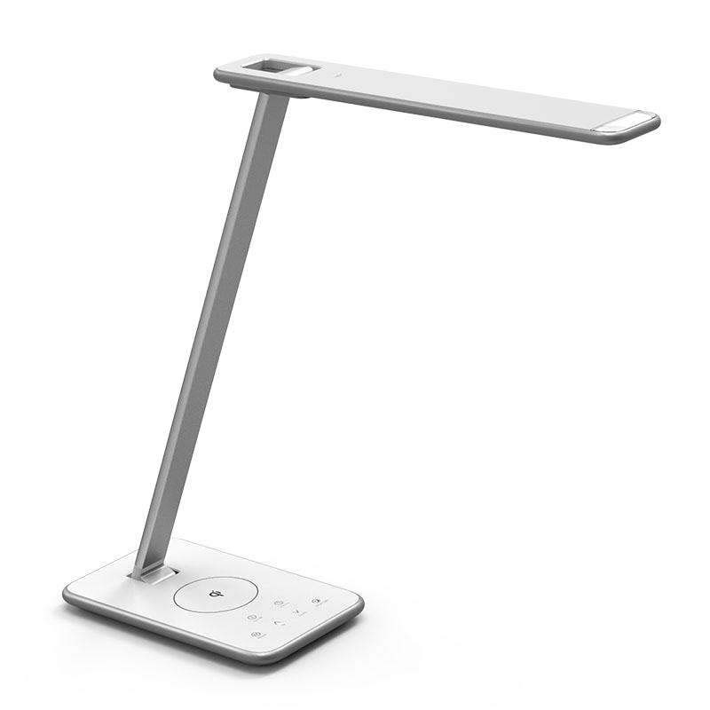 LEDBOX Flexo Led HOLMEN Multifunción con cargador inalámbrico IQ, Blanco dual, regulable. Lámparas led, Flexos led