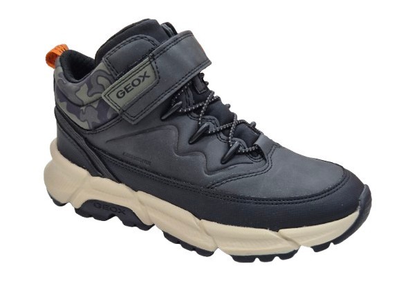 Geox - Botas sport para niños con membrana Amphibius J36LCG, impermeables y transpirables en navy o negro