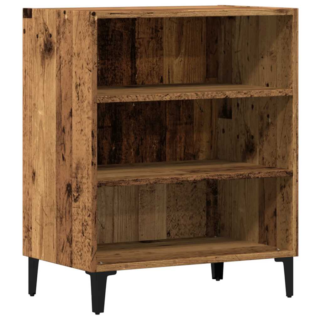 vidaXL Aparador de madera de ingeniería envejecida 57x35x70 cm