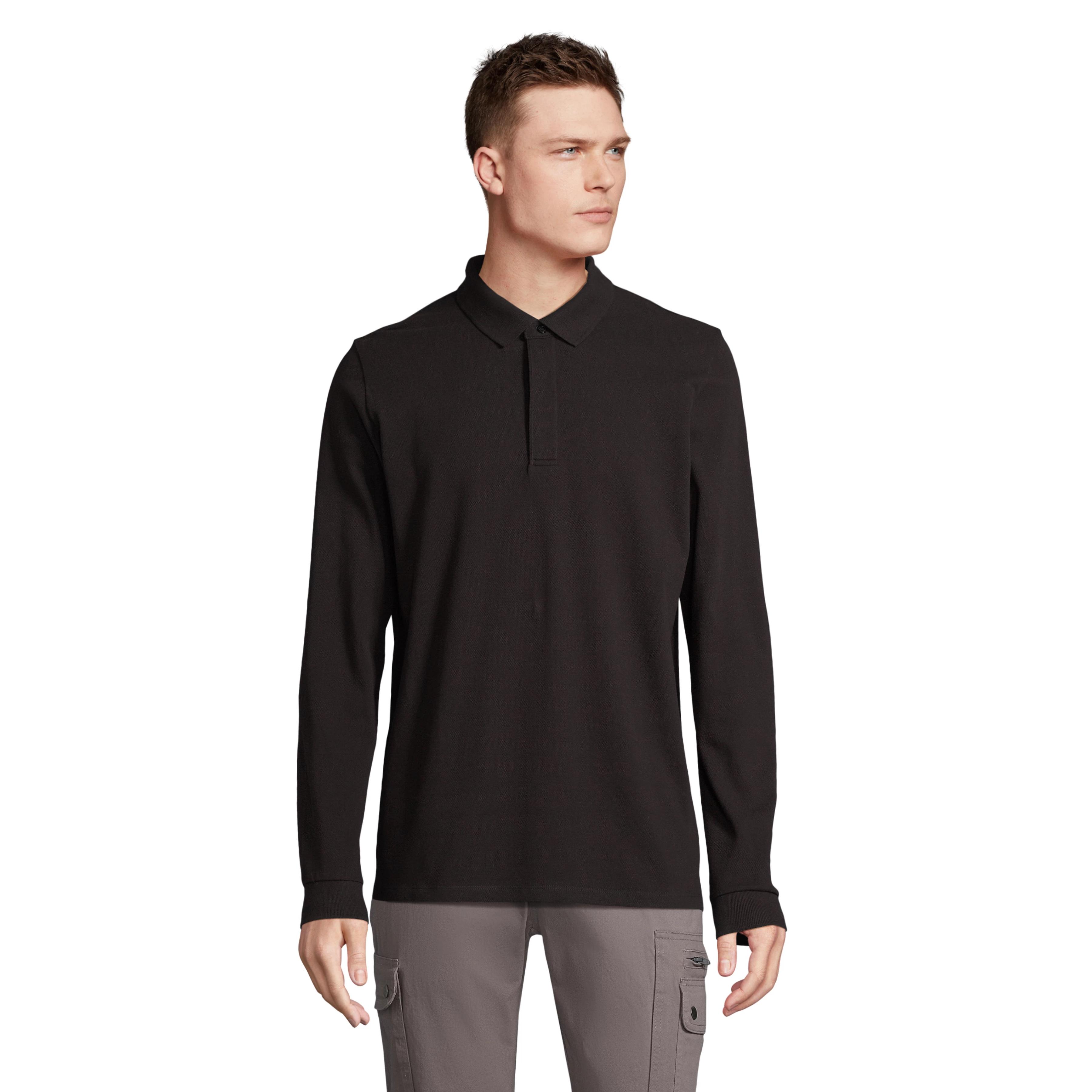Polo Clásico para Hombre SOL'S en Algodón Piqué 220, Corte Relajado, Cuello Club y Puños Acanalados, Tapeta con 3 Botones, Ideal para Uso Diario - OWEN LSL
