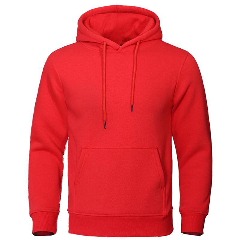 TK Sudadera De Fleece Para Hombre Otoño Invierno Color Sólido Casual Deportiva Estilo Callejero Abrigo Cálido Con Capucha Moda Escolar