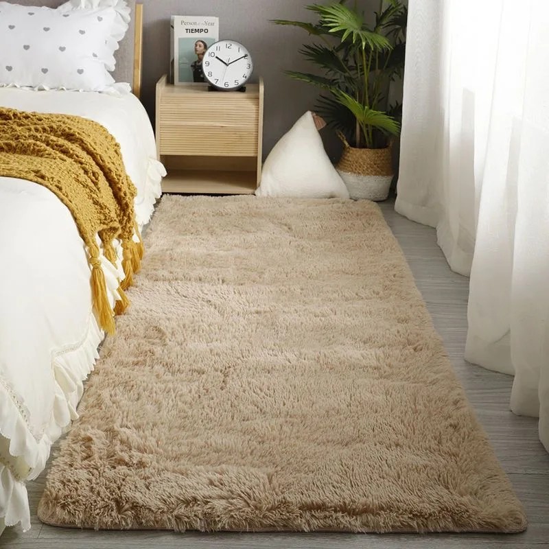 Alfombra De Plush Para Dormitorio Alfombra Falsa De Piel Suave Para Pie Alfombra De Niños Alfombra De Oración Para Sala De Estar Decoración De Habitación Antideslizante Indor