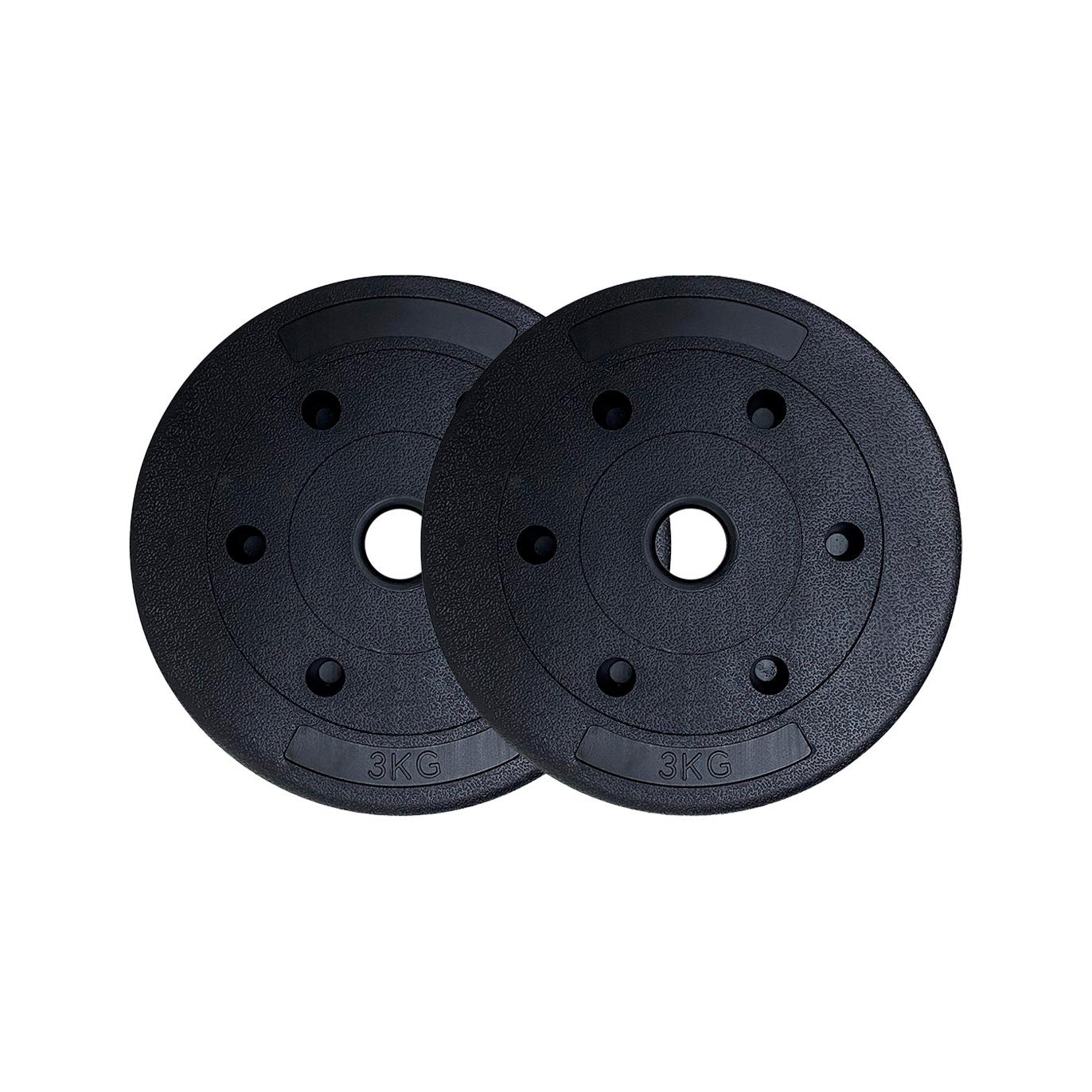 Riscko Pack 2 Discos Pesas Disponibles en 1Kg/1,25Kg/1,50Kg/2Kg/3Kg/5Kg/7,5Kg/10Kg/15Kg Barra 25mm | Rendimiento Optimizado