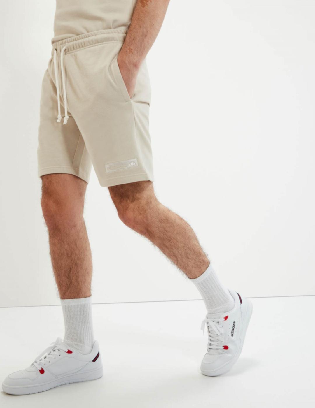 Ellesse Pantalón Corto Longano Beige Hombre Deportivo